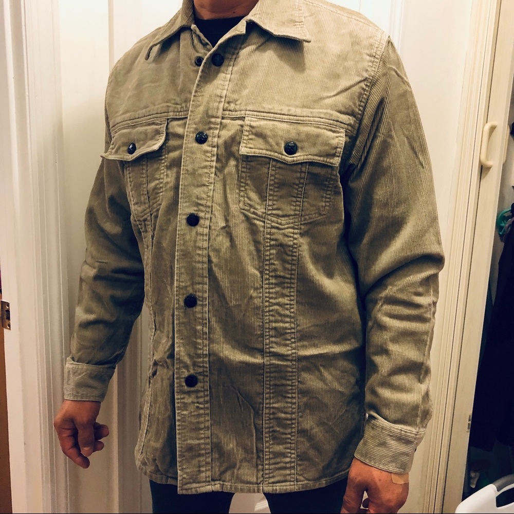 GSTAR BUTTON UP FLEECE VINTAGE SIZE L MEN